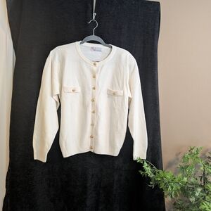 Milano Cream Cardigan Sweater